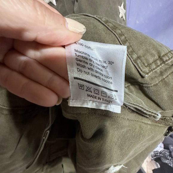 Sincerely Jules Military Vintage Look Distressed Snap Front Jacket Shirt XS - Picture 9 of 13